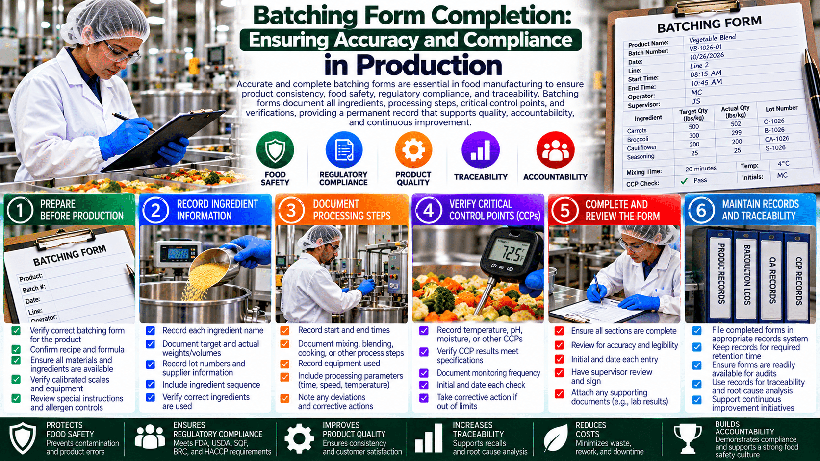 Batching form completion poster with worker
