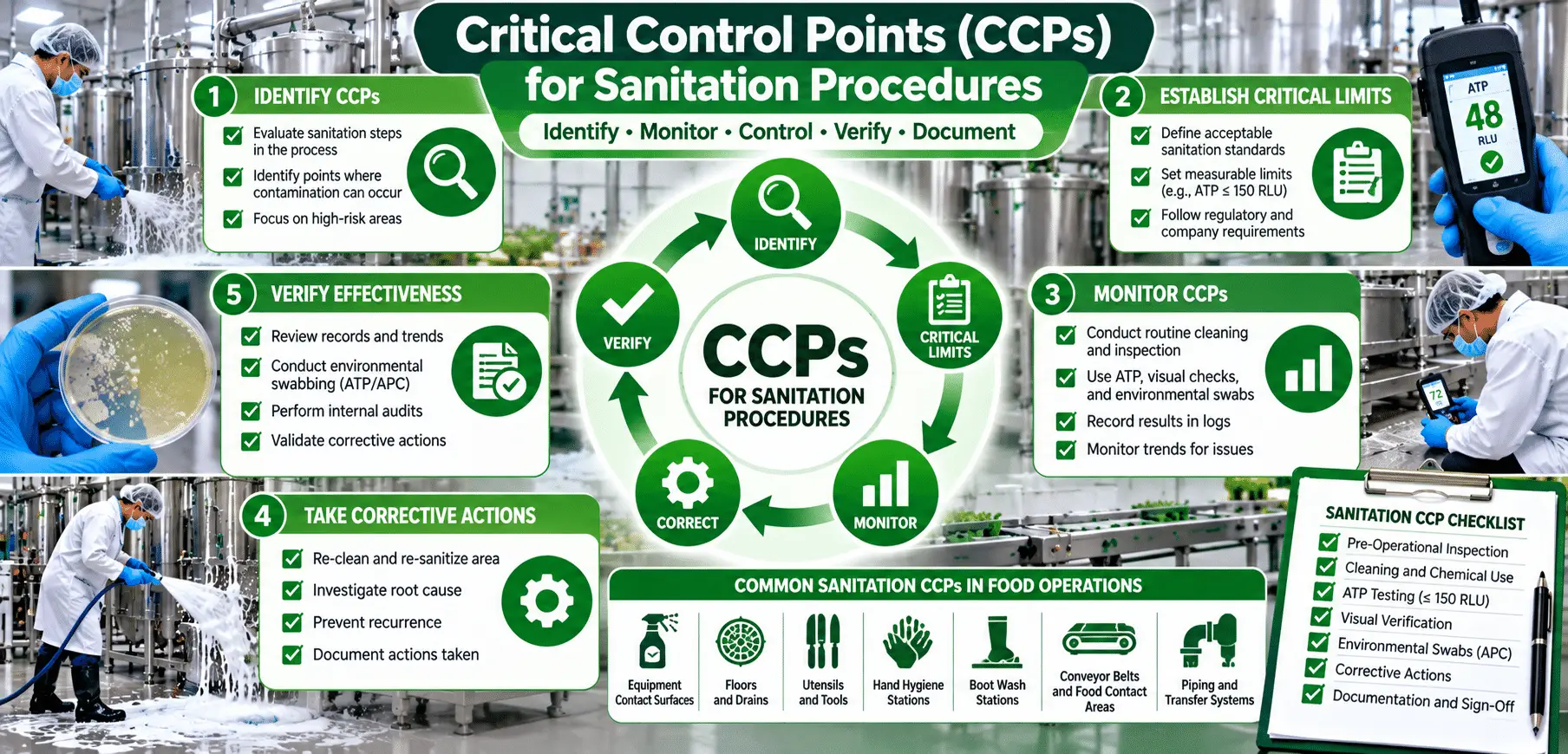 Infographic: Critical Control Points for sanitation