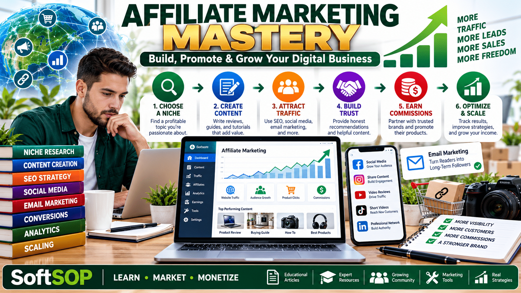 Affiliate marketing mastery course promotional banner