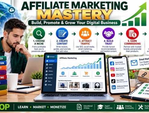 Affiliate marketing mastery course promotional banner