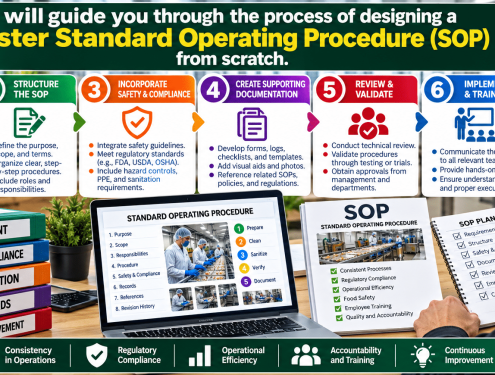 Master SOP process infographic and checklist