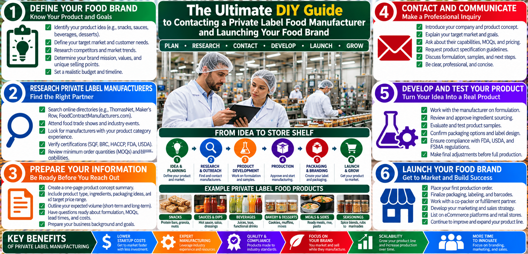 DIY guide to launching private label food brand